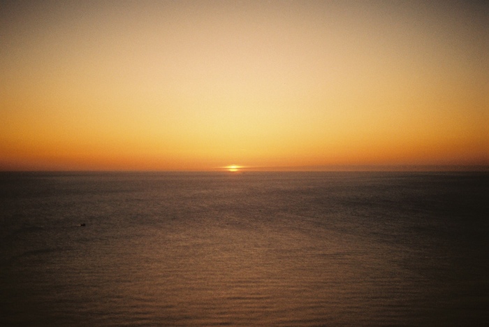 sun on the horizon